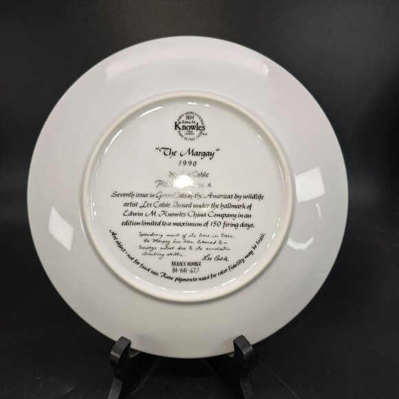 Margay Cat Collectible Plate Great Cats Bradford Exch Knowles China PD88 - Picture 5 of 5